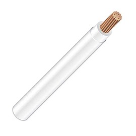2/0 AWG 19-Stranded THHN White Copper Building Wire (10Ft Cut)