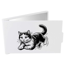 Azeeda 'Spielerische Katze' Taschenspiegel/Kosmetikspiegel (CM00042761)