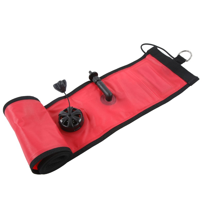 180x15cm Scuba Diving Surface Marker Buoy High Visibility Inflatable Surface