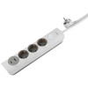 revolt Wall Power Strip: 3-Way Power Strip with USB-A and
