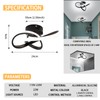 EIDISUNY LED Ceiling Light Dimmable, Modern LED Ceiling Lamp with