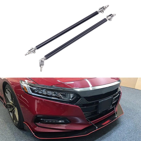 tiokok Adjustable 7.87''-13'' Front Bumper Lip Splitter Rod Strut Tie
