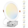 Amico 6 Pack 7 Inch 5CCT Ultra-Thin LED Canless Recessed