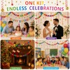 600 Sheet Paper Chain Strips Craft Kit with Star Garland