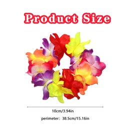 Ycfish 3 Pcs Hawaiian Garland, Tropical Lei for Summer Parties, Hawaiian Fancy Dress - BeachTheme Luau Party Accessories for Adults