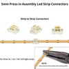 Clearhill 5mm 2 Pin 20 Light Strip Connector, Press-In Assembly,