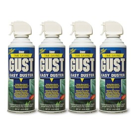 Stoner Car Care 94203-4PK 12-Ounce GUST Easy Air Duster Canned Air Quickly Cleans Delicate or Hard to Reach Surfaces Clean Your Keyboard, Electronics Silk Flowers and Arrangements, and More, Pack of 4