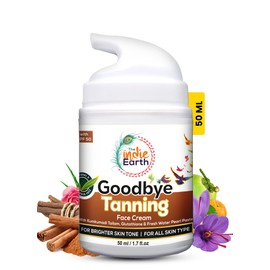 The Indie Earth Good Bye Tanning Face Cream with SPF50 & Kumkumadi Tailam, Glutathione Cream Non Sticky Removes Tanning & Prevent Dark Spots 50 gm. Best Cream for Skin Even Skin Tone