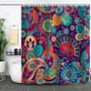 FAIRYGATE Shower Curtains Mould Proof Resistant Mandala Ethnic Decor Shower