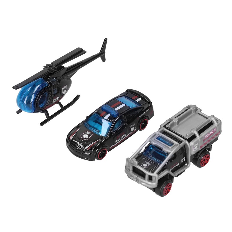 6pcs Children Alloy Car Model Kid Cute Simulated Car Helicopter