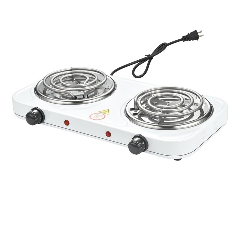 Compact and Portable Countertop Burner- Countertop Double Coiled Burner 2000