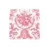 Caspari Romantic Toile Rose Cocktail Napkins - 20 Per Package