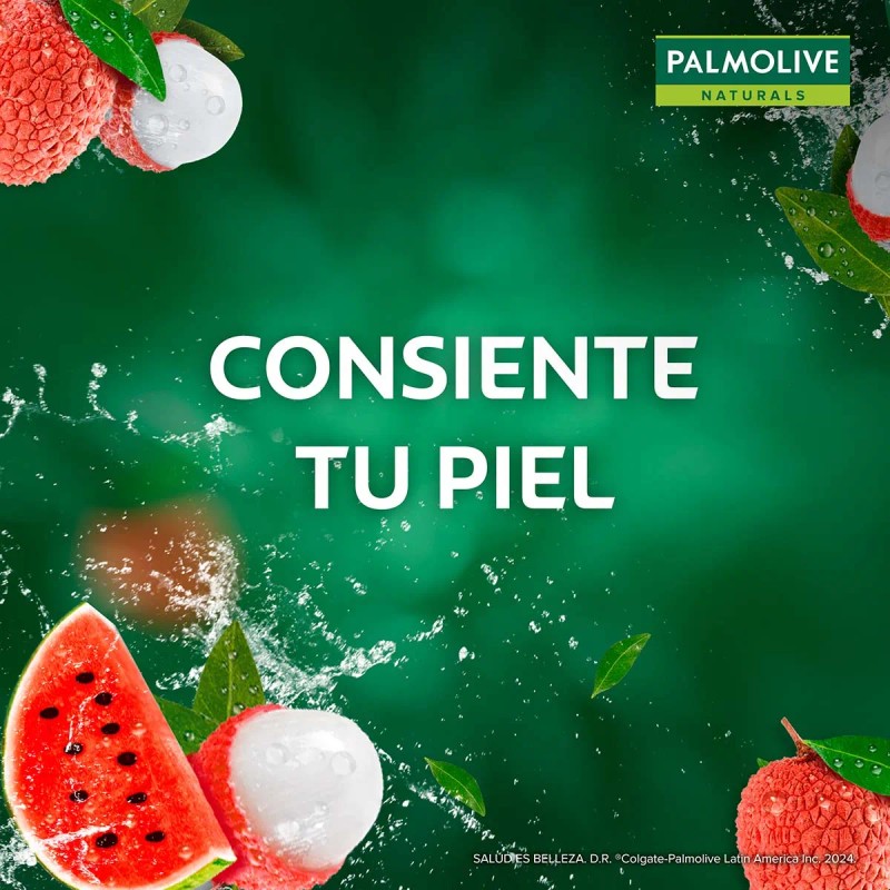 Jabón de Tocador Palmolive Naturals Sandía y Lychee 4x120 g