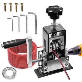 Socpuro Manual Wire Stripping Machine for Gauge Wire 0.06-1'', Scrapping Copper Wire Stripper, Drill-Powered & Hand Crank Wire Stripper Tool for Scrap Copper Recycling