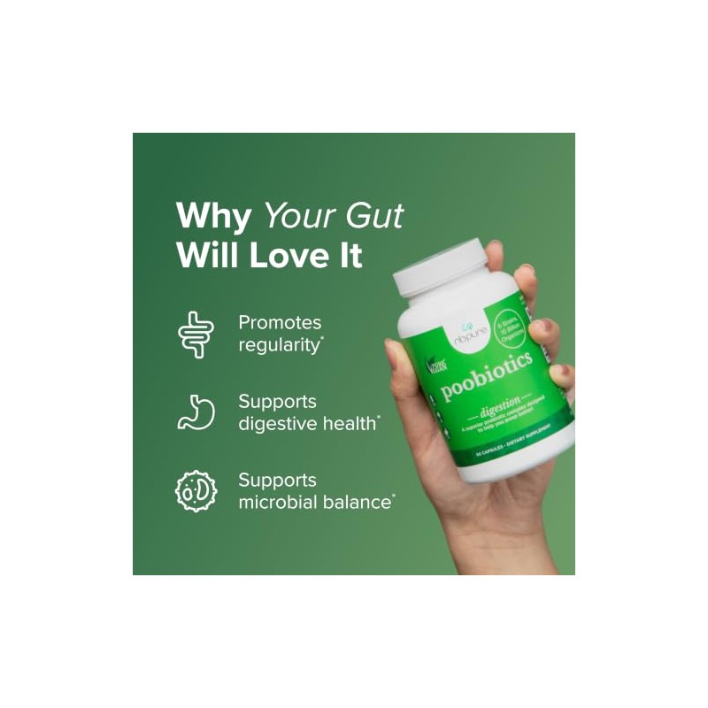 Nbpure Probiticos, Prebiticos y Probiticos Veganos Apoyo para la Salud