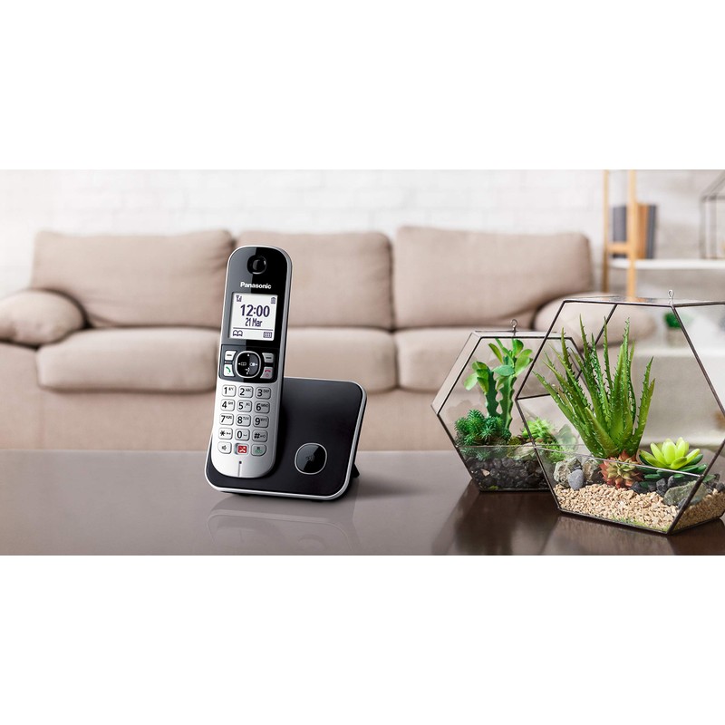 Panasonic KX-TG6852JTB DECT Telephone, Identifier di chiamata Nero, G