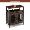 LOKO Wine Bar Cabinet, Industrial Liquor Cabinet with Detachable Wine
