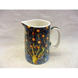 William Morris Woodpecker Birds Cream jug Made for The Abbeydale collection for Heron Cross Pottery.