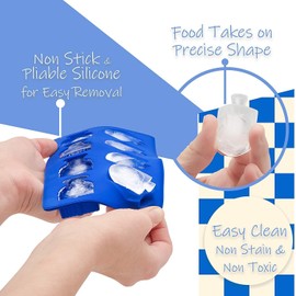 The Dreidel Company Hanukkah Silicone Ice Cube Mold Tray, One Menorah, Fun Cooking and Baking Holiday