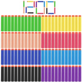 Vinsot 1200 Pcs Bullets Bulk, Refill Darts Compatible with Nerf Guns, Foam Refill Bullet Darts Compatible with Nerf Guns N-Strike Elite Series Blaster for Boys and Girls (Multicolor)