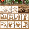 HOWAF 10 Nativity Stencils,Christmas Nativity Scene Christmas Stencils for Crafts