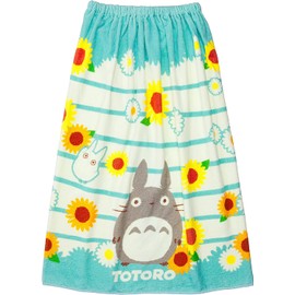 Marushin 1065005300 Ghibli Totoro Wrap Towel, 31.5 inches (80 cm) Length, My Neighbor Totoro, Children's Wearable Bath Towel, Roll Towel, Girls, Boys, Character