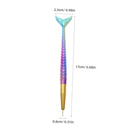 Baluue 3pcs Gradient Mermaid Nail Art Brushes Set Versatile Liner Pens for Detailed Painting Easy Use Tools for All Skill Levels for Creative Nail Designs and Manicures