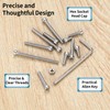 M3 Screws Set, 520 Pieces Hexagonal Screws with Hexagon Socket