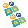 6Pcs Silicone Trivet Mats Cartoon Style Anti Slip Flexible Hanging