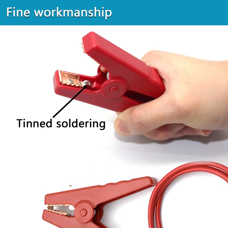 Minidodoca Farm Electric Fence Jump Leads with Crocodile Clip Connect