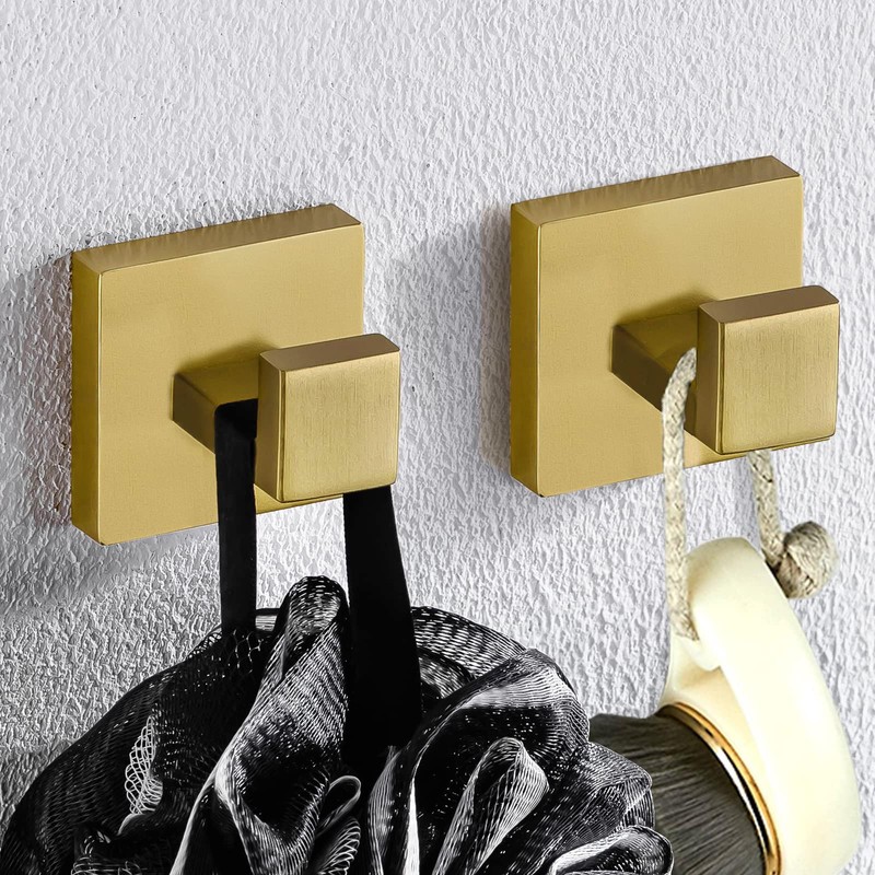 TURS Towel Hooks Clothes Robe Hook for Bathroom Kitchen Garage