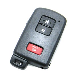 OEM Electronic 3-Button Smart Key Fob Remote Compatible with Toyota (FCC ID: HYQ14FBA, P/N: 89904-0E090, 89904-0E091, 89904-0E092, 89904-60J70)