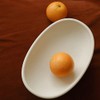 WENSHUO Three-Legs Ceramic Fruit Bowl for Kitchen Counter, Decorative Bowl