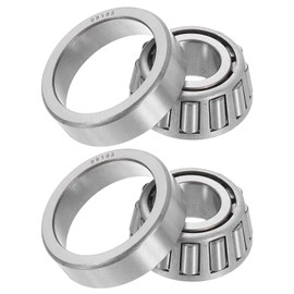 sourcing map 2pcs 25877/25821 Tapered Roller Bearing Cone and Cup, 1.375" Bore x 2.875" OD x 0.9375" Thick, Chrome Steel Taper Bearing Set, ABEC-3