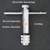 QISF Adjustable Ratchet Tap Wrench，T-Handle Threading Wrench for Metric M5-M12