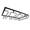 Black Wine Glass Storage Rack Organizer Hanger Holder Kitchen Bar