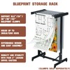 INNOVART Mobile Blueprint Storage Rack, Adjustable and Portable Vertical Blueprint