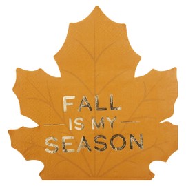 C.R. Gibson TW4-25237 Harvest Plaid Disposable Thanksgiving Paper Cocktail Napkins for Parties, 5" x 5", Multicolor, 20pcs