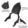 Sissy Bar, PSLER Motorcycle Detachable Backrest Passenger Purpose Seat Back