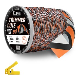Cluparis 5-Pound Super Heavy Duty Trimmer Line .105-Inch-by-1325-ft Twist Pro Trimmer Line Spool 3-Component Tri-Extrusion Weed Eater String with Super Line Cutter