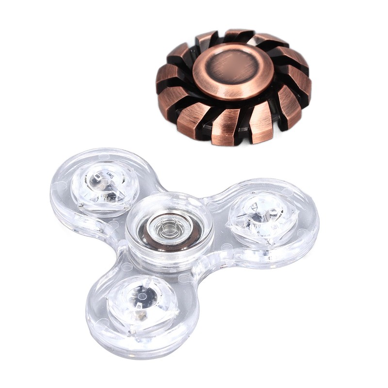 Luminous Fingertip Rotating Toy Stress Reduction and Anxiety Relief Cool