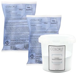 COLOR.IT by BM Bleaching Powder (Pack of 2) 500 g Each with Storage Tin