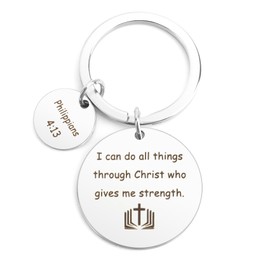 Crahalen Gifts for Christian Women,Bible Cross Keychain,Jesus Christian Gifts for Women Faith,Christmas Accessory,Bible Accessory