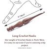 THE KNOX CRAFT - Wooden Crochet Hooks, Set of 7