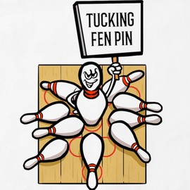 CafePress Bowling Pin Bowling Alley Bowler Bowling Kitchen Apron with Pockets, Grilling Apron, Baking Apron