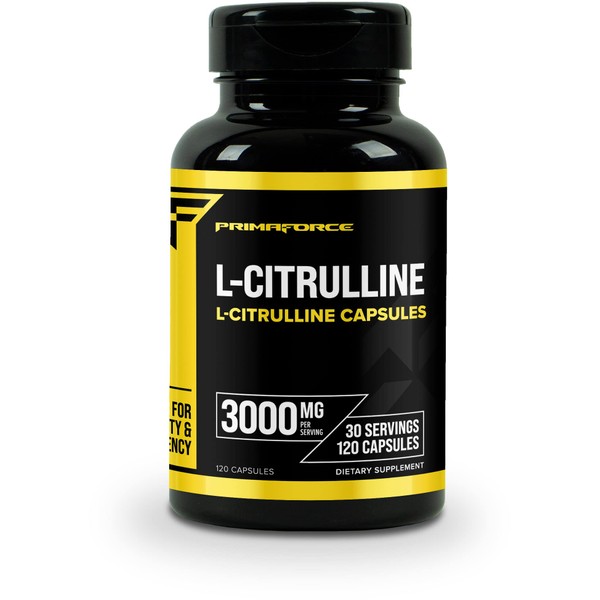 Primaforce L-Citrulline 3000mg, 120 Capsules, 30 Servings