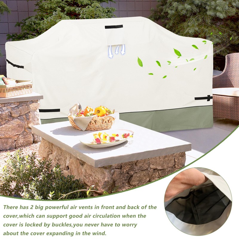 Osileyo 98 Inch Island Grill Cover - 600D Heavy Duty