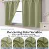 Chyhomenyc Sage Green Short Blackout Curtains 36 Inch Length, Small