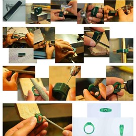 Wax Tube for Making Jewellery DIY Rings, Wax Ring Tube Green Wax Tube Flat Side Jewellery Ring Making Engraving Tool Accessories (T250)