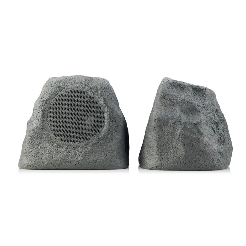 iHome - Rechargeable Bluetooth Outdoor Solar Rock Speakers with TWS